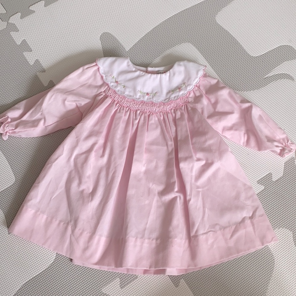 Baby dress bloomer and cardigan set